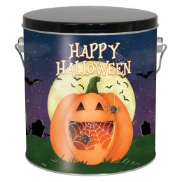 Happy Halloween Gallon Popcorn Tin