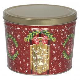 Warm Winter Wishes 2 Gallon Popcorn Tin - SOLD OUT