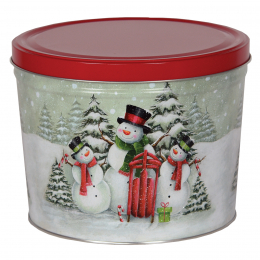 Snow Family 2 Gallon Popcorn Tin SOLD OUT
