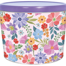 Spring Blooms 2-Gallon Popcorn Tin