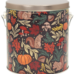 Fall Harvest Gallon Popcorn Tin