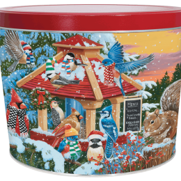 Feathered Friends 2-Gallon Popcorn Tin