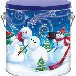 Feeling Frosty 1/2 & 1 Gallon Popcorn Tin