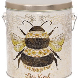 Bee Kind Gallon Popcorn Tin